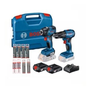 Taladro Percutor GSB 185 200 + Impacto GDR 18V-200 + 8 Broca