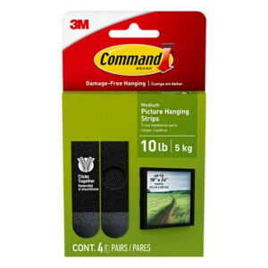 Tiras Command Sujeta Cuadros Negro 17201Blk-Sp