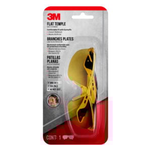 Lentes De Seguridad 3M Planas Negro/Amarillo 47013H1