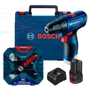 Taladro Atornillador 12v GSR 120 LI + 1 Batería + Set 34 Pzs