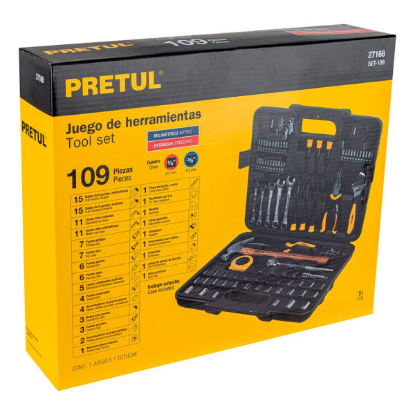 Juego de Herramientas Pretul 109 Piezas 27168_1013896_3