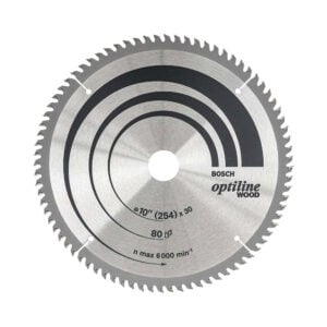 Disco Sierra Bosch 10'' x80 D Optiline