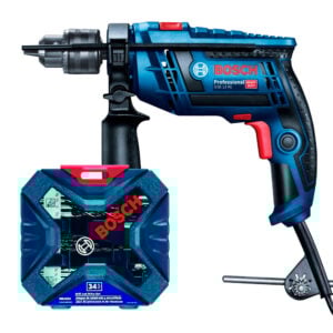 Taladro Percutor Bosch GSB 13 RE MP + Set 34 Piezas