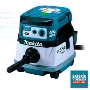 Makita Aspiradora 18Vx2 Aws Blueth Polvo 8L Sin Bt DVC864LZ