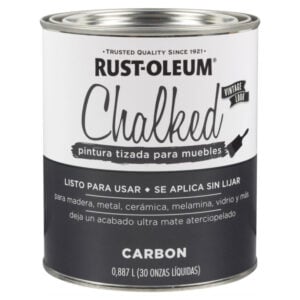 Rust-Oleum Pintura Brochable Tiza Chalked Gris Carbón 0,887L