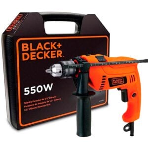 Taladro Percutor 1/2" Black & Decker 550w HD555K Variable