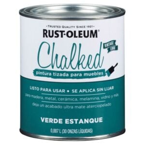 Rust-Oleum Pintura Brochable Chalked Verde Estanque 0,887 L