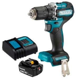 Taladro Percutor Makita DHP487 1/2" 18V BL +1 Bat 3AH + Cargador