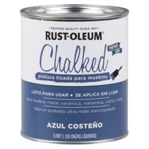Rust-Oleum Pintura Brocha Tizada Chalked Azul Costeño 0,887L