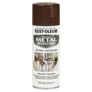 Rust-Oleum Pintura Aerosol Metal Protect. Marrón Cuero 340g