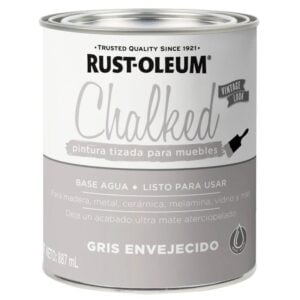 Rust-Oleum Pintura Brochable Chalked Gris Envejecido 0,887L