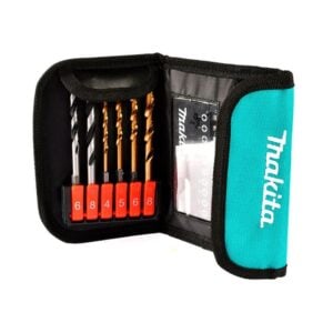 Set brocas madera metal puntillas cartuchera lona 17un