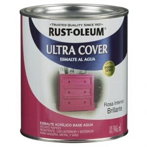 Rust-Oleum Pintura Brocha al Agua Rosa Intenso Brill 0,946L