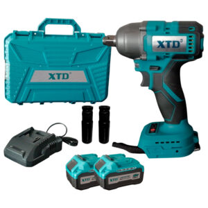 Llave De Impacto 1/2 Bl + 2 Bat 21V 4Ah 48Vf 350 Nm XTD