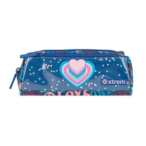 Cartuchera de Corazones Azul Campbell 4XT Xtrem