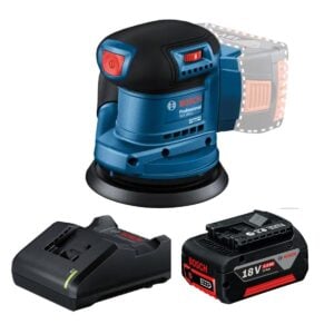 Lijadora Bosch GEX 185-LI + Batería 18V 4.0Ah + Cargador