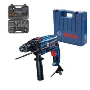 Taladro Percutor Gsb 16+Maleta Plastica+Set 103 Piezas Bosch