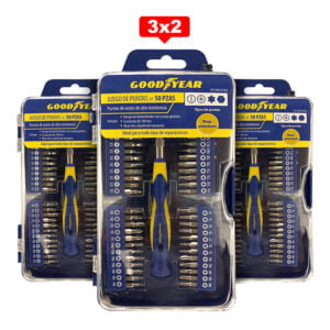 Destornillador Puntas Precisión Goodyear Set 50 Piezas 3X2