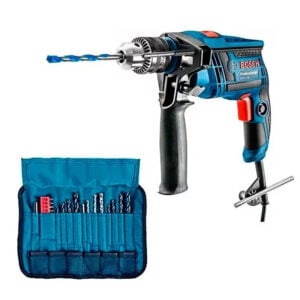 Taladro Percutor Bosch GSB 13 RE 650w (CC) + Kit 23 Pz
