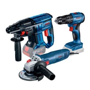 Rotomartillo GBH 180 + Taladro GSB 185 + Esmeril GWS 700 Bosch