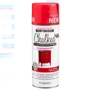 Rust-Oleum Pintura Aerosol Tiza Chalked Rojo Campestre 340g