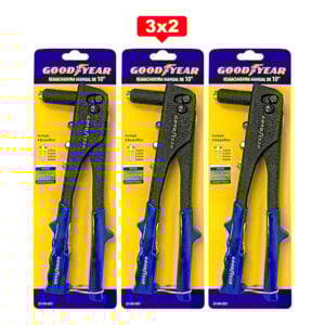 Remachadora Manual Goodyear Aluminio 10" 4 Boquillas 3X2