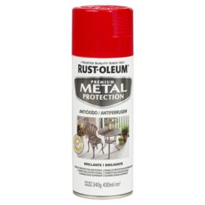 Rust-Oleum Pintura Aerosol Metal Protect Rojo Brillante 340g