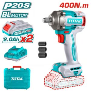 Llave impacto 1/2 400NM+ 2 baterias + carg TIWLI2040 TOTAL