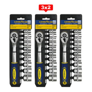 Set de Dados Goodyear 11pcs 3/8" pulgadas CRV 3X2