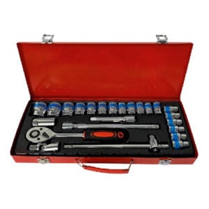 Juego Llave Ratchet + Dados 1/2" + Acc 24 Piezas Asaki ASK04955