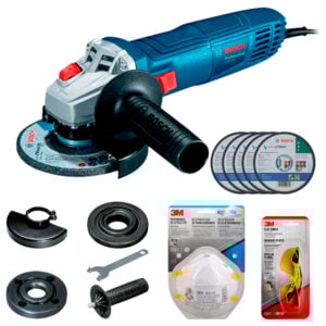 Esmeril Angular GWS 700 + 5 discos + Mascarilla + Lentes 3M