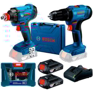 Taladro Perc GSB 183 + Llave Impacto GDX 180 + Set 41 Bosch