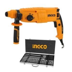 Rotomartillo RGH9028-2 800W 5.5J + SET 7 PZ AKD5075 INGCO