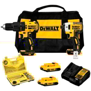 Taladro DCD778 + Atornillador DCF887 BAT Maleta + Set 100 PZ