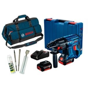 Rotomartillo GBH 180 + 2 bat + Cinceles 3pz + Maleta BOSCH