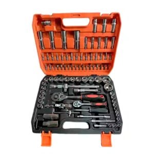 Juego Llave Ratchet + Dados 1/2" - 1/4"+ Acc 94 Piezas Asaki ASK04970