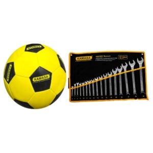 Juego Llave Mixta 17 Pzs 6-32 mm CR-V KM7630 Kamasa + Pelota