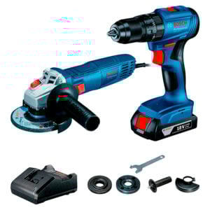 Taladro Percutor Bosch GSB 185-LI 18V +Bat + Esmeril GWS 700