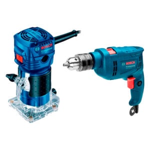 Taladro GSB 550 Bosch + Fresadora GKF 550