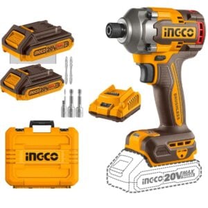 Atornillador de Impacto 20V + 2 Baterías INGCO CIRLI2028