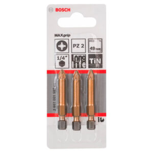 Set 3 Pzas Bosch Max Grip 2Pzas-49Mm/1Pza-1/4