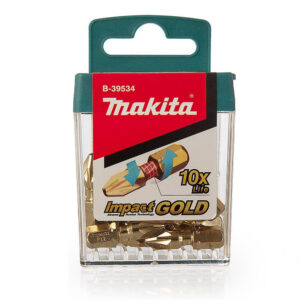 Punta Makita B-39534 Pozidriv PZ2 25mm Impact Gold 10 un