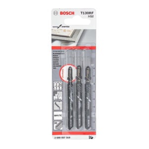 Set 3 Hojas para Caladora Bosch T130RF Corte Grueso Cerámica