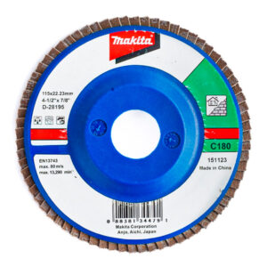 Disco Flap Plano Makita P/Mamposteria 4.5" Gr.180 D-28195