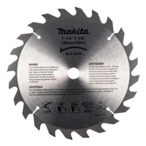 Disco Sierra para Madera Makita 7-1/4" 24 Dientes D-03436