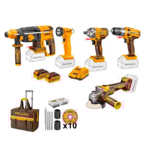 KIT de Herramientas Ingco 20V 5 Piezas CKLI2019