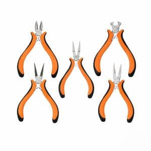 Juego De Mini-Alicates 5" 5Pzs Pvc Asaki