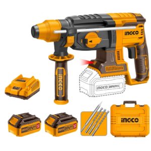 Rotomartillo Ingco CRHLI202287 20V Brushless SDS Plus + Acc