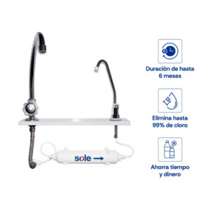 Purificador Premium Sole en línea bajo lavadero SOL019C
