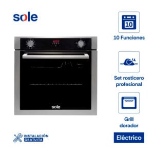Horno Empotrable Premium Sole Eléctrico 60cm 73L SOLHO012V2